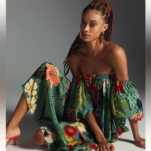 Siddhartha Bansal Off the shoulder floral dress NWT size Small